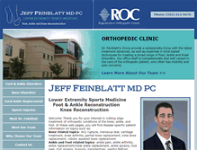 Tablet Screenshot of feinblattmd.com